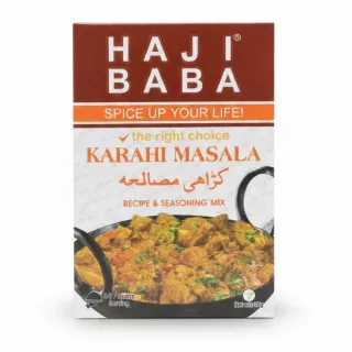 Haji Baba Karahi Masala spice mix box front view