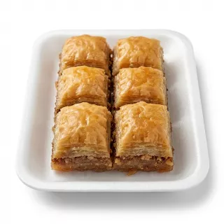 Enhanced Tray of Sweetland Almond Baklava 180g in packaging