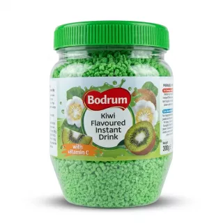 Enhanced Bodrum Kiwi Flavoured Instant Drink jar front view