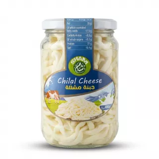 Enhanced Front label view of Sham Chilal Cheese jar 400g