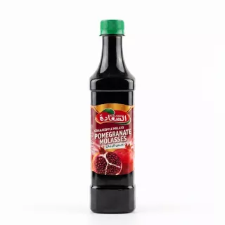 Enhanced Front label of Alsaadah Pomegranate Molasses 700g bottle