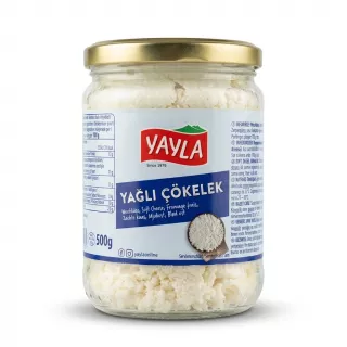 Enhanced Front of Yayla Yağlı Çökelek soft cheese jar 500g