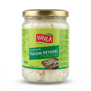 Enhanced Front of Yayla Erzincan Tulum Peyniri 500g jar with label