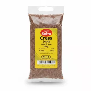 pack of Sofra brand cress seeds