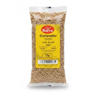 Sofra coriander seeds 50g pack front