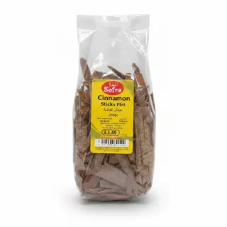 Sofra branded flat cinnamon sticks in clear packaging