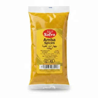 Sofra Amba Spices Blend 100g pack on white background