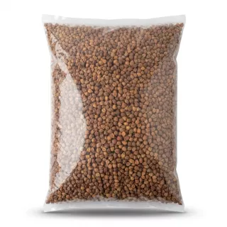 Enhanced Large 5kg bag of dried kala chana black chickpeas, packed and labelled