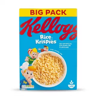 Enhanced Front of Kellogg's Rice Krispies Big Pack 660g cereal box