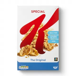 Enhanced Front of Kellogg's Special K The Original 440g cereal box showing product details