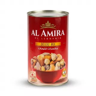 Enhanced Front image of Al Amira Deluxe Mix Nuts 450g tin