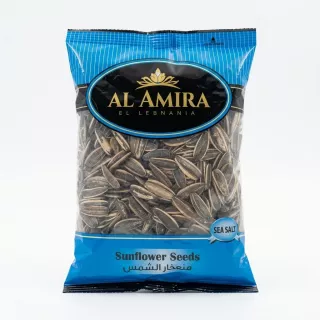 Enhanced Front of Al Amira Sunflower Seeds Sea Salt 300g pack