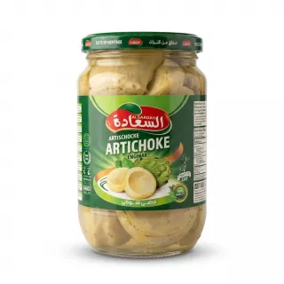 Enhanced Front view of Alsaadah Artichoke in Brine 660g jar