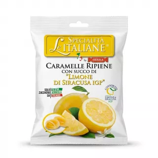 Enhanced Front of Specialità Italiane Lemon Filled Candies 100g pack