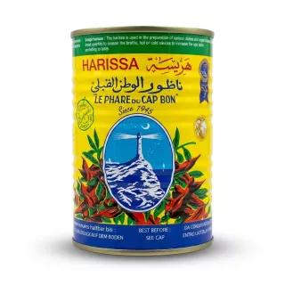 Enhanced Front of Le Phare du Cap Bon Harissa 380g tin