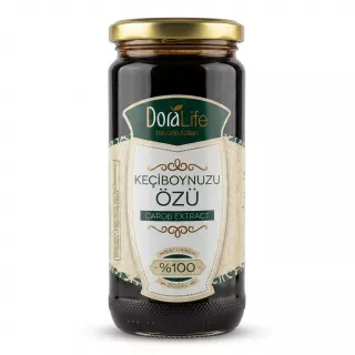 Enhanced Front view of Dora Life 100% Carob Extract jar