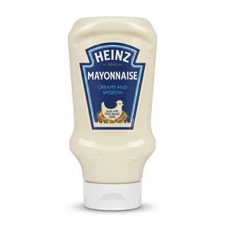 Enhanced Front view of Heinz Mayonnaise Creamy and Smooth 395g bottle