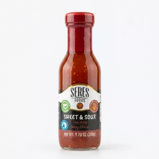 Enhanced Front of Seres Foods Sweet & Sour Sauce bottle 280g