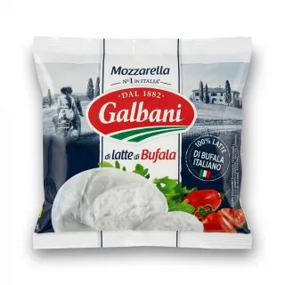 Enhanced Front view of Galbani Buffalo Mozzarella Cheese 125g in packaging