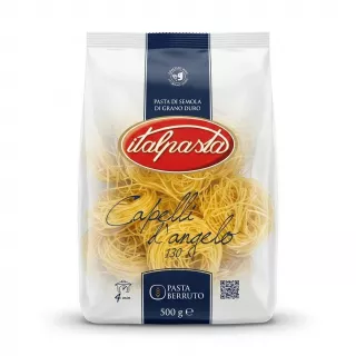 Enhanced Front of Italpasta Capelli d'Angelo pasta 500g packaging