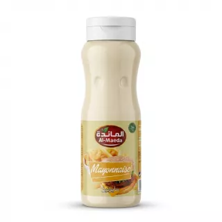 Enhanced Front of Al-Maeda Mayonnaise 500ml halal squeeze bottle