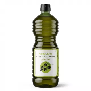 Enhanced Front view of El Ouazzania Gardens Olive Oil Blend 1L bottle with label