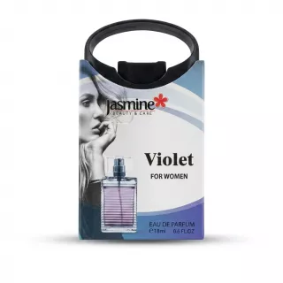 Enhanced Jasmine Violet Eau de Parfum 18ml front packaging