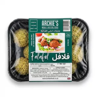 Enhanced Archie's Falafel 10 Pieces packaged on a store shelf