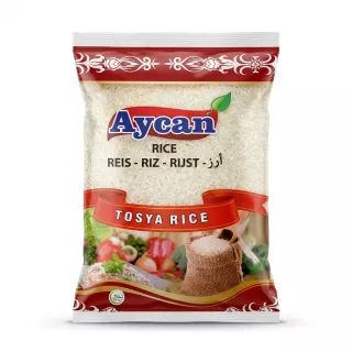 Enhanced Front view of Aycan Tosya Rice 2kg pack