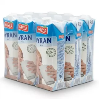 Enhanced Enhanced Side view of Yayla Ayran multipack on countertop