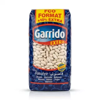 Enhanced Front of Garrido Extra White Beans 1100g pack