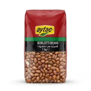 Enhanced Aytac Borlotti Beans 1kg pack front view