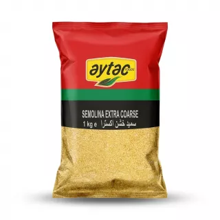 Enhanced Front of Aytac Semolina Extra Coarse 1kg package