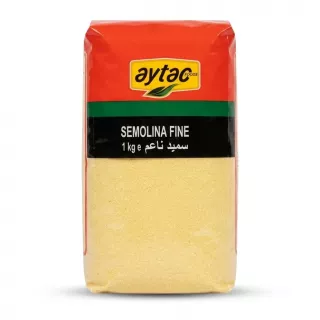 Enhanced Front of Aytac Semolina Fine 1kg packaging