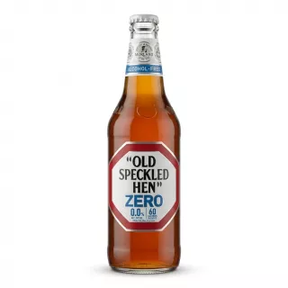 Enhanced Front of Old Speckled Hen Zero Alcohol-Free 500ml bottle