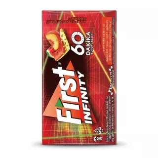Enhanced Another front angle of First Infinity watermelon and peach sugarfree gum