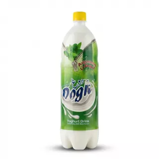 Enhanced Front view of Anjoman Yoghurt Drink Carbonated with Mint Flavour 1.5L bottle
