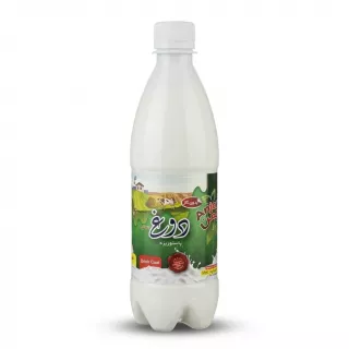 Enhanced Front view of Anjoman Mint Yoghurt Drink plastic bottle
