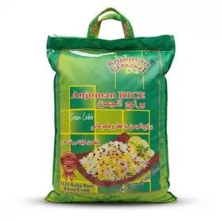 Enhanced Front view of Anjoman 1121 Sella Extra Long Rice 10kg bag
