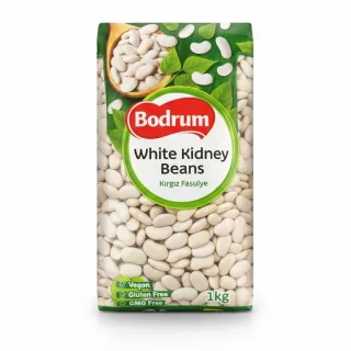 Bodrum White Kidney Beans 1kg pack front view