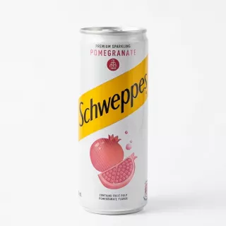 Schweppes Premium Sparkling Pomegranate drink can front