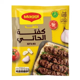 Front of Maggi Kofta Mix packet with dish image
