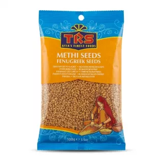 Front of TRS Methi Seeds Fenugreek Seeds 100g pack