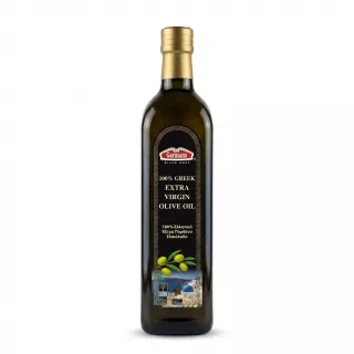 Front of Garusana 100% Greek Extra Virgin Olive Oil 750ml bottle