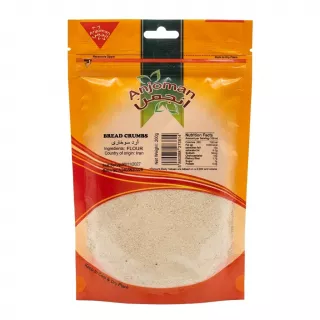 Front of Anjoman Bread Crumbs 200g resealable pack on store shelf