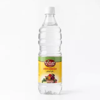 Front of Al Maeda White Vinegar 1000ml bottle with label