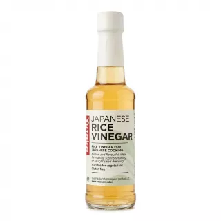 Front view of Yutaka Japanese Rice Vinegar bottle 150ml