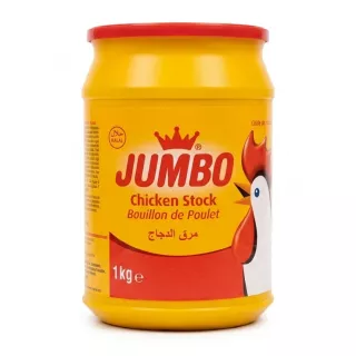 Front of Jumbo Chicken Stock Halal 1kg container