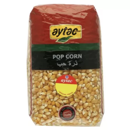 Aytac Popping Corn 1kg pack – Premium halal-certified popcorn kernels for homemade snacks