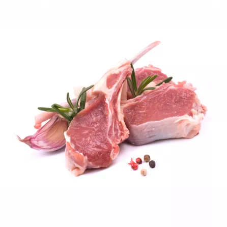 Fresh halal lamb chops 500g - premium well-trimmed cuts for grilling and roasting